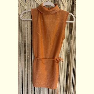 Vintage Turtleneck Tunic Top